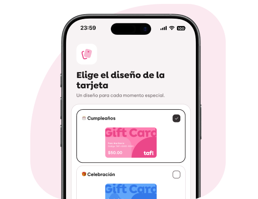 Vista previa: elige el diseño de la tarjeta en tu teléfono